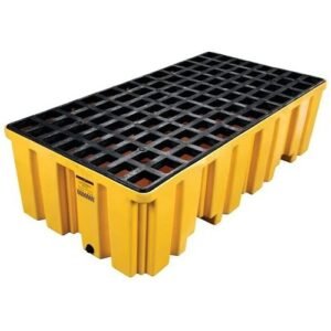 Supplier of Eagle 1620 2 Drum Plastic Pallet with Drain in UAE