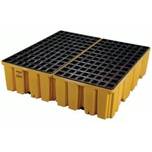 Supplier of Eagle 1640 4 Drum Plastic Pallet with Drain in UAE