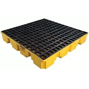Supplier of Eagle 1645 4 Drum Plastic Pallet with Drain in UAE