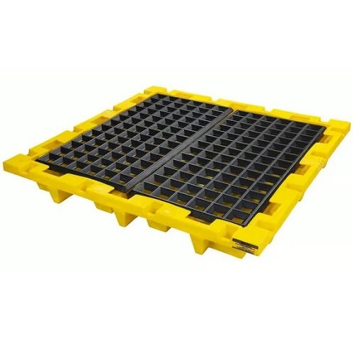 Supplier of Eagle 1646 4 Drum Nestable Containment Pallet with Drain in UAE