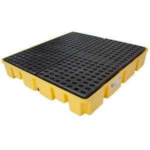 Supplier of Enpac 5400-YE 4 Drum Slim-Line Poly Spill Pallet in UAE