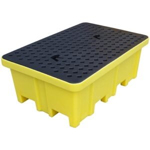 Supplier of Romold BP2FW 2 Drum Spill Pallet with 4 way Forklift Access in UAE