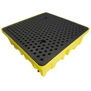 Supplier of Romold BP4FW 4 Drum Spill Pallet with 4 way FLT access in UAE